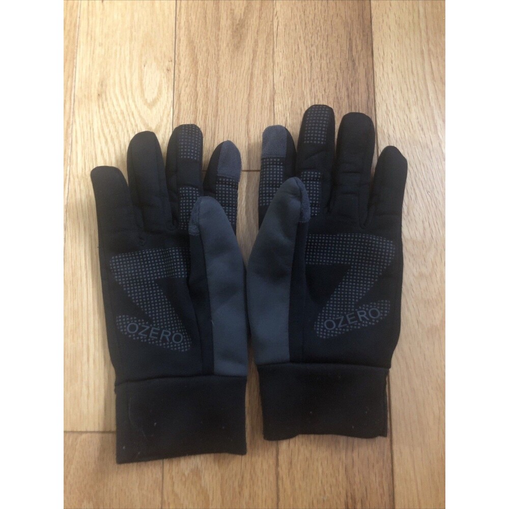 Ozero Gloves Size Medium Mens Running Cycling Hiking Raised Gray On Black